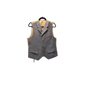 E.J Samuel men's Checkered gray vest sz L (40R)